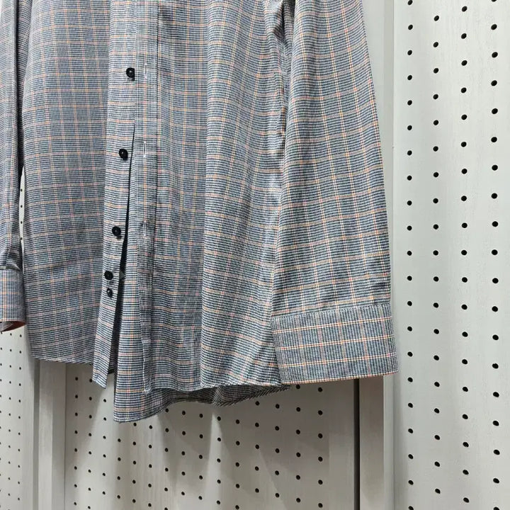 [BUNJANG] Daks Check Long Sleeve Shirt Size 105 / (1549)닥스 체크 긴팔 셔츠105