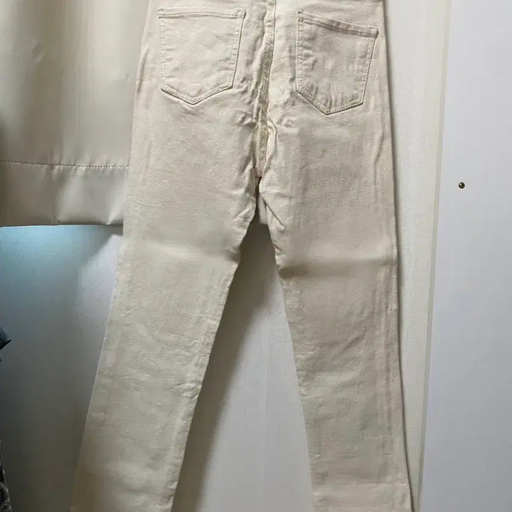 [BUNJANG] Beige Banding Straight-Fit Pants / 베이지 밴딩 일자바지