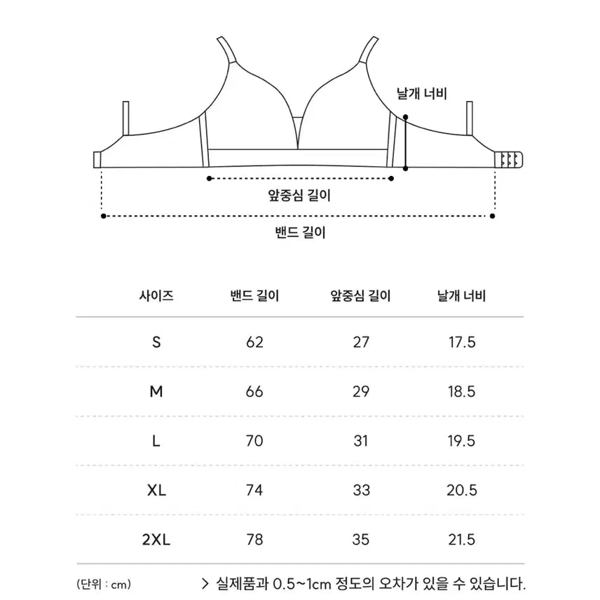 [BUNJANG] Modal Wire-Free Bra - Size S / 모달 노와이어 브라