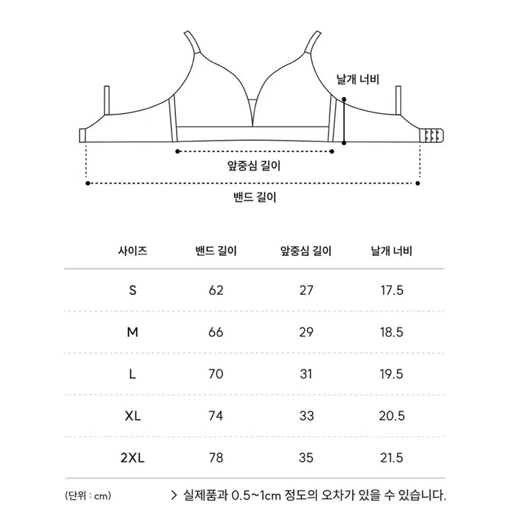 [BUNJANG] Modal Wire-Free Bra - Size S / 모달 노와이어 브라
