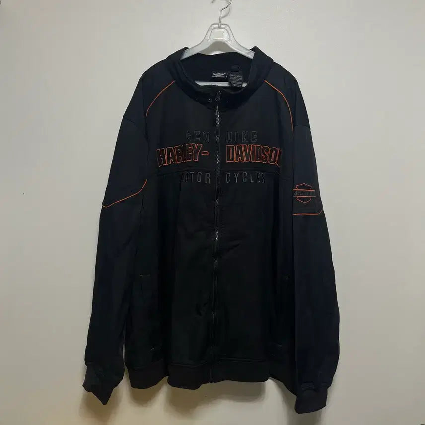 [BUNJANG] Harley-Davidson Black Zip-Up Jacket (Big Size) / 할리데이비슨 블랙 집업 자켓 빅사이즈