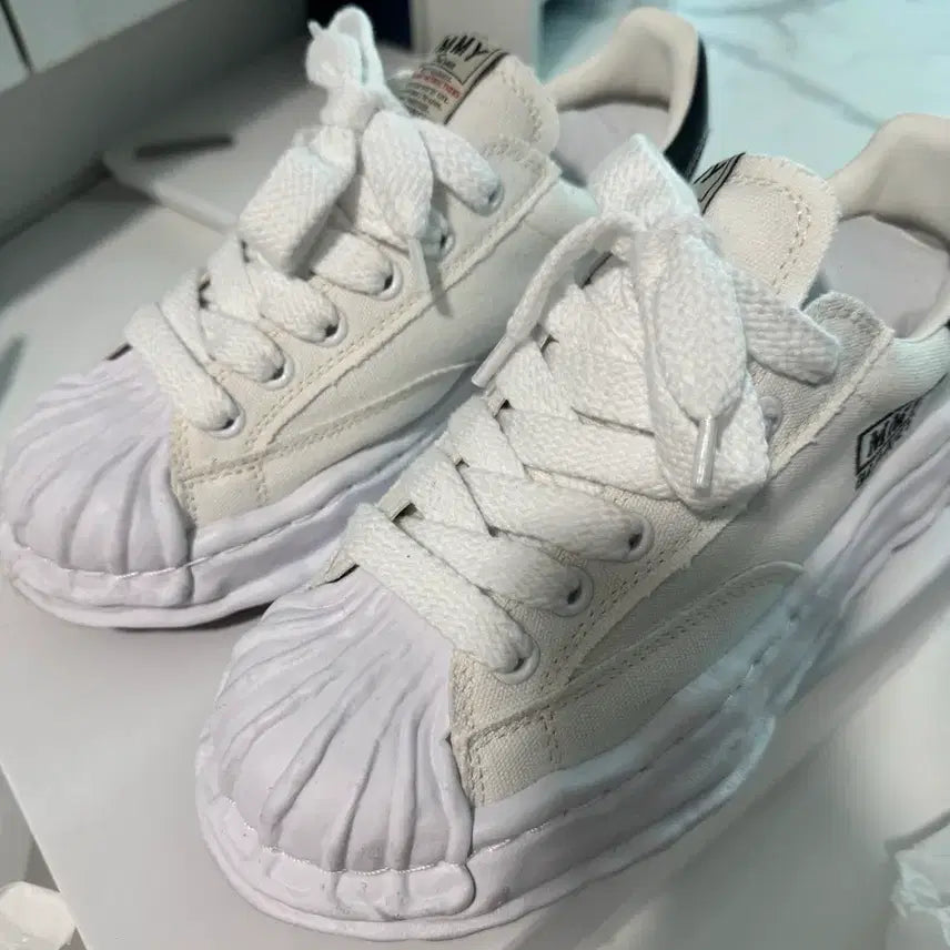 [BUNJANG] Mihara Yasuhiro Blakey Sneakers White 41 / 미하라 야스히로 블레이키 41