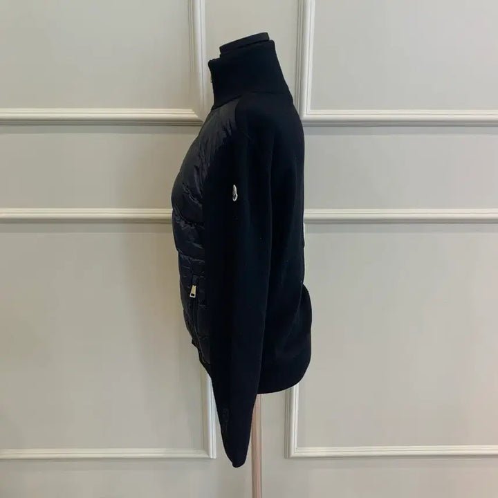 [BUNJANG] Moncler Knit Down Padding Mix Cardigan Black S / 267000533 몽클레어 니트 다운 패딩 믹스 가디건 블랙 S