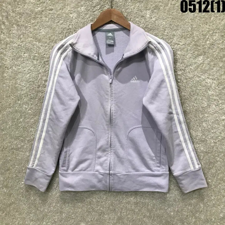 [BUNJANG] Adidas Three Stripe Track Top - Lavender, Size S / 아디다스 삼선 트랙탑 연보라색 s