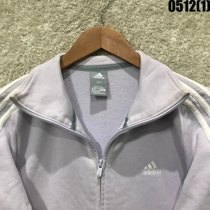 [BUNJANG] Adidas Three Stripe Track Top - Lavender, Size S / 아디다스 삼선 트랙탑 연보라색 s
