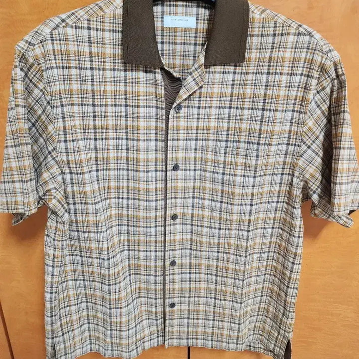 [BUNJANG] Custom mellow Check Short Sleeve Shirt / 커스텀멜로우 체크 반팔 셔츠 팝니다. 정가 26만원