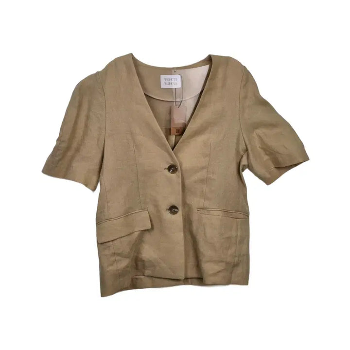 [BUNJANG] VOCA VACA Linen Short Sleeve Jacket / VOCA VACA 보카바카 린넨 반팔 자켓