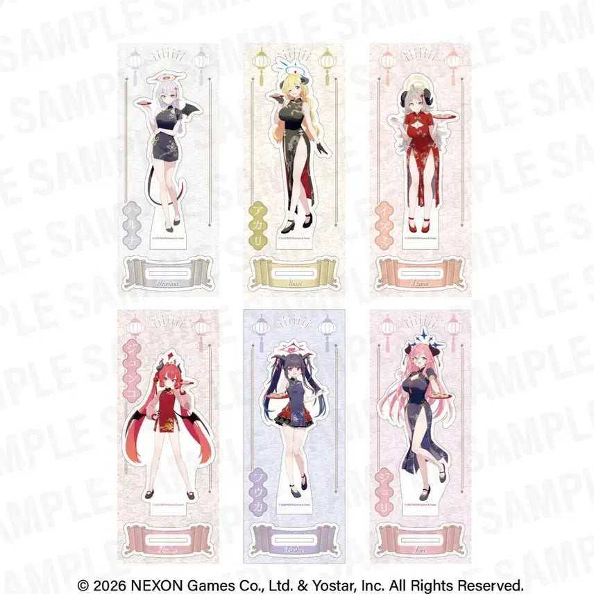 [BUNJANG] Blue Archive Chinatown Collaboration Acrylic Stand / [예약공구] 블루아카이브 공식 차이나타운 콜라보 아크릴스탠드
