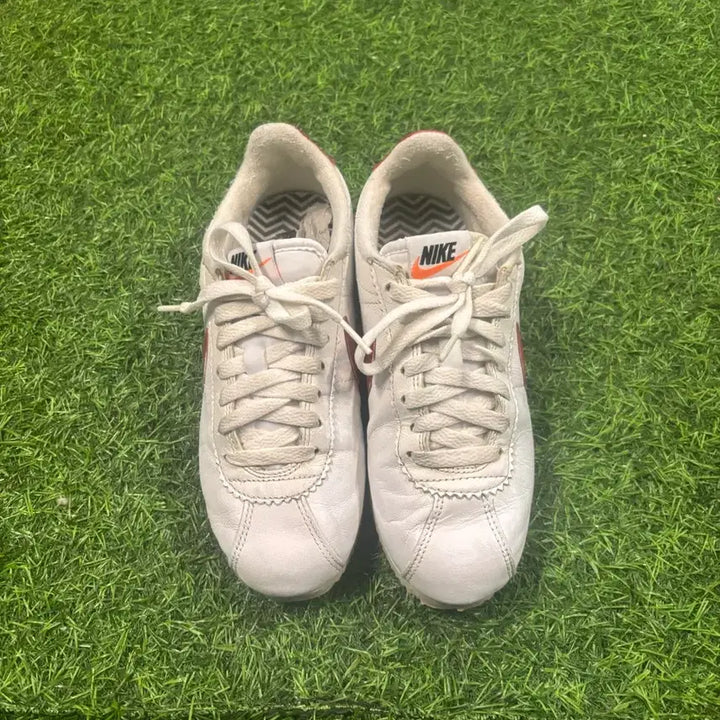 [BUNJANG] Nike Cortez White Orange Sneakers / 나이키 코르테즈 흰색 오렌지 스니커즈