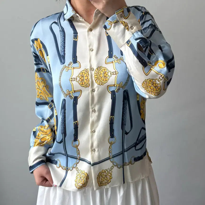 [BUNJANG] Zara Pattern Shirt / [M] 자라 패턴 셔츠