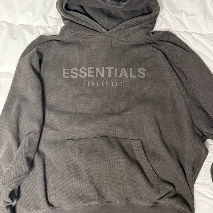 [BUNJANG] Fear of God Essentials Hoodie Grey / 에센셜 후드티 m