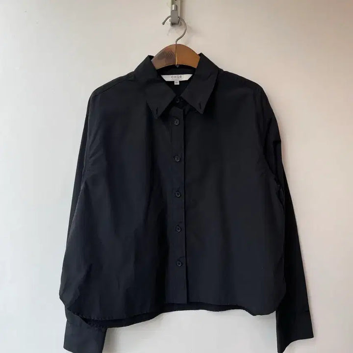 [BUNJANG] Chor Nylon Blend Black Shirt / Chor 나일론 블랙 셔츠 66