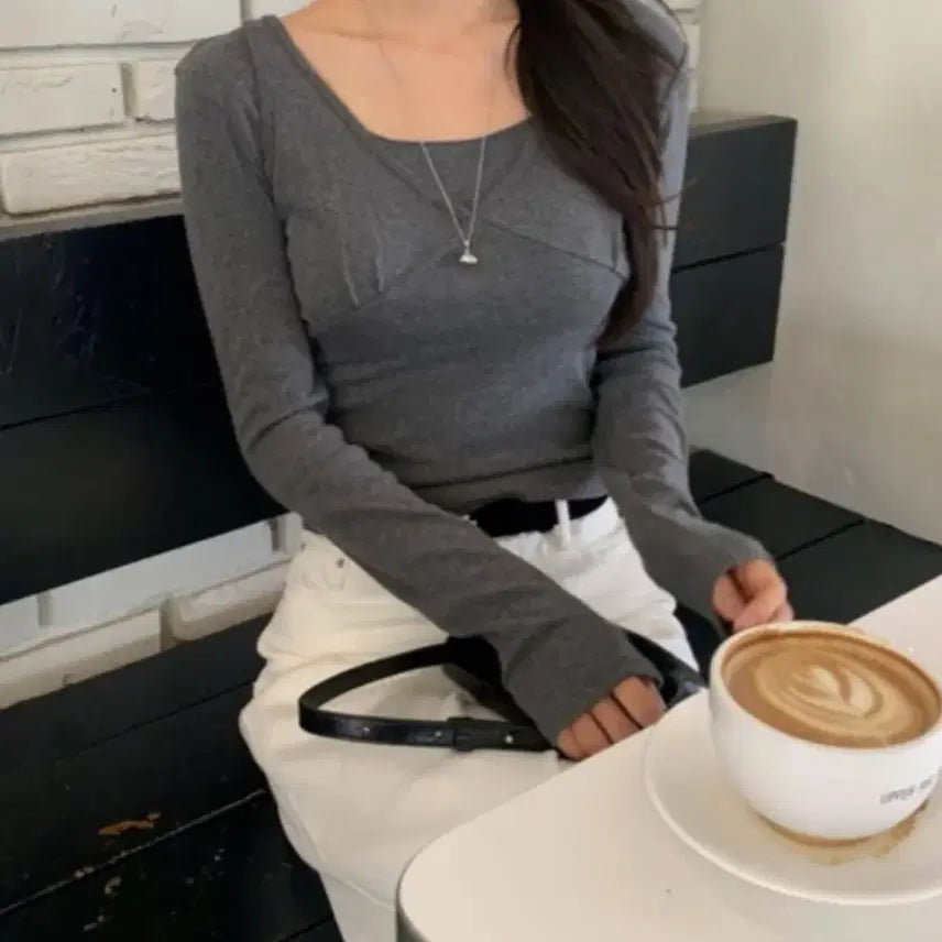 [BUNJANG] Obverse Layered Cami Set T-Shirt / 오브던 티셔츠 레이어드 나시 세트
