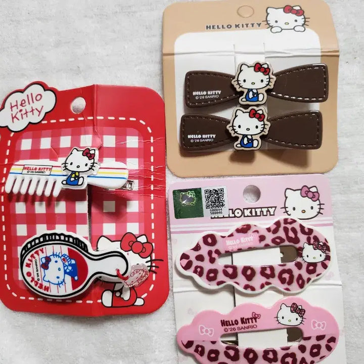 [BUNJANG] Hello Kitty Leopard Hat and Accessories Set (5 Items) / 헬로키티 레오파드 모자 외 상품 세트  5종셋트