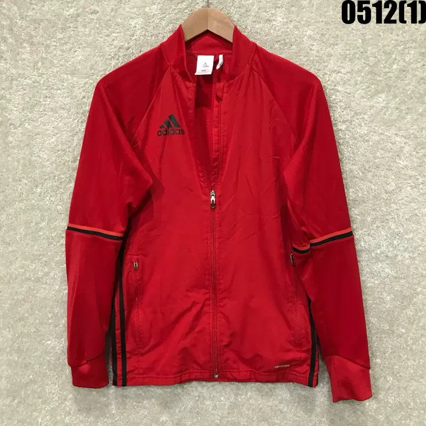 [BUNJANG] Adidas Red Track Jacket - Size S / 아디다스 레드 컬러 트랙 자켓 s