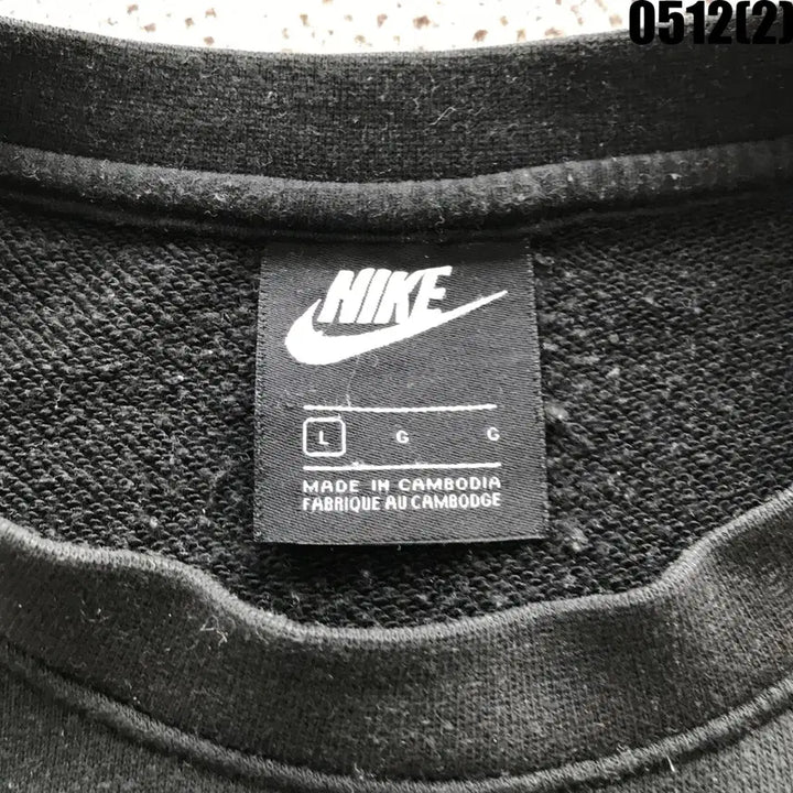 [BUNJANG] Nike Black Sweatshirt L / 나이키 블랙 맨투맨 티셔츠 L