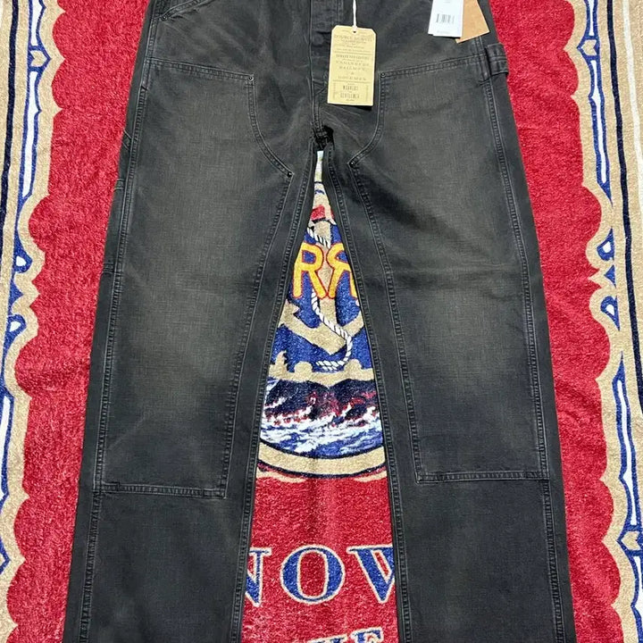 [BUNJANG] RRL Engineer Fit Carpenter Canvas Pants Black / 더블알엘(RRL) 엔지니어핏 카펜터 캔버스 팬츠 블랙
