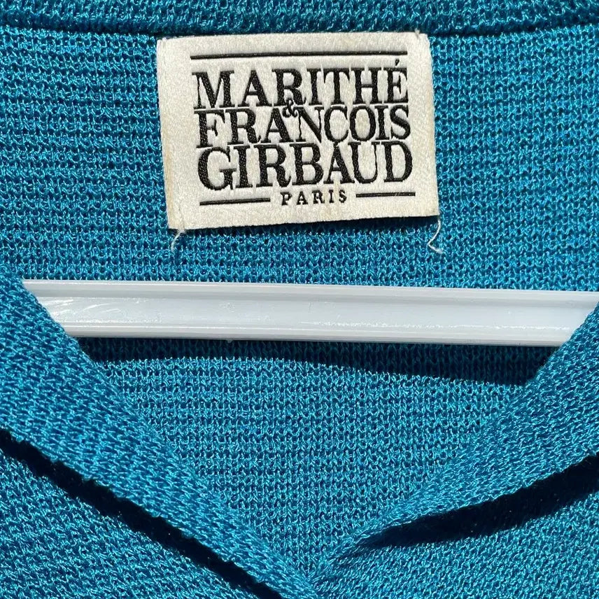 [BUNJANG] Marithe Francois Girbaud Short Sleeve Knit Blue / 마리떼 프랑소와 저버 반팔 니트 블루