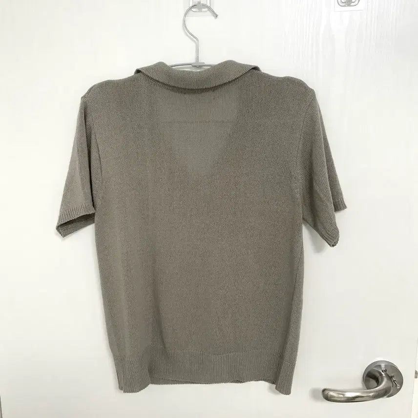 [BUNJANG] Short Sleeve Knit Top Mocha / 반팔 니트 모카
