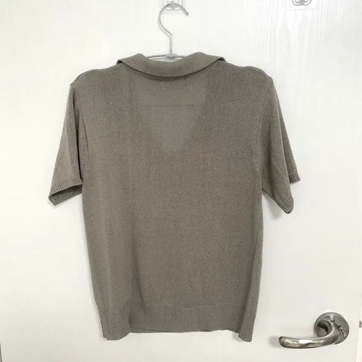 [BUNJANG] Short Sleeve Knit Top Mocha / 반팔 니트 모카