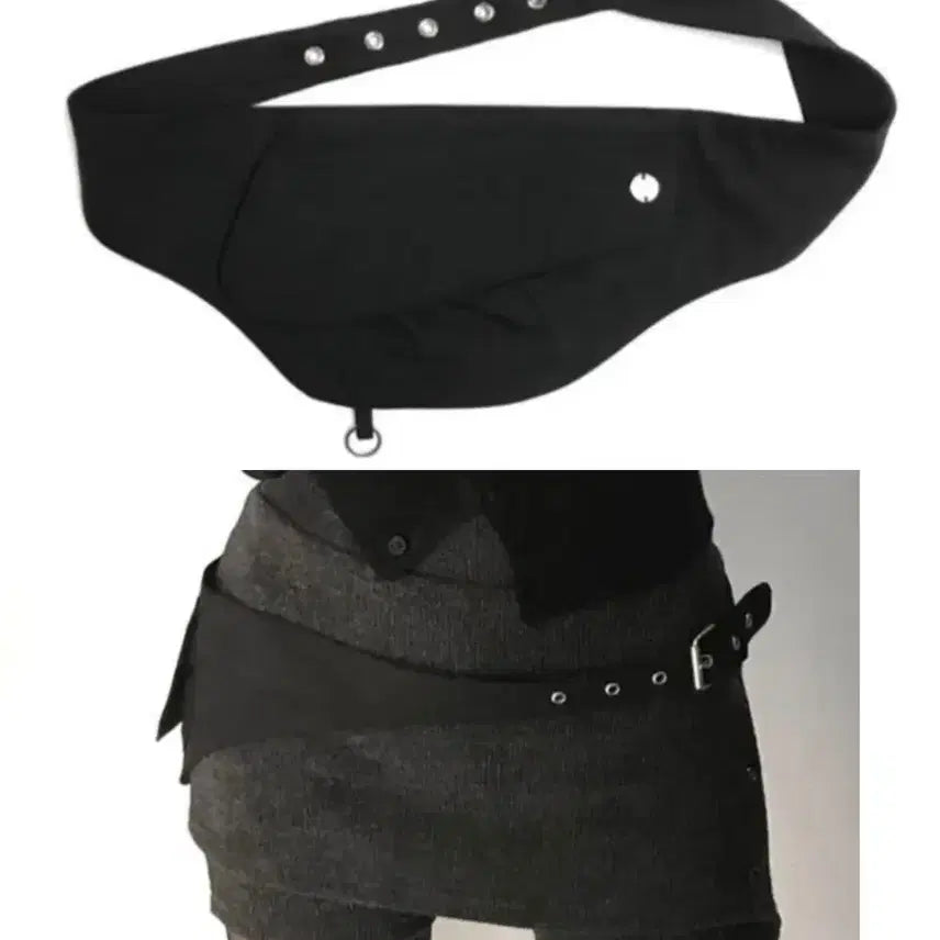 [BUNJANG] Pocket Belt Bag Black / 포켓 벨트백 블랙