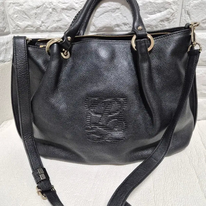[BUNJANG] Louis Quatorze Leather Shoulder Bag / 루이까또즈