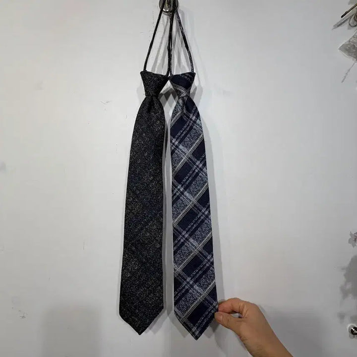 [BUNJANG] Rogatis 2-Piece Zipper Tie Set / 로가티스, 일모 지퍼 넥타이 2종 세트.서비스1개 총3개드림