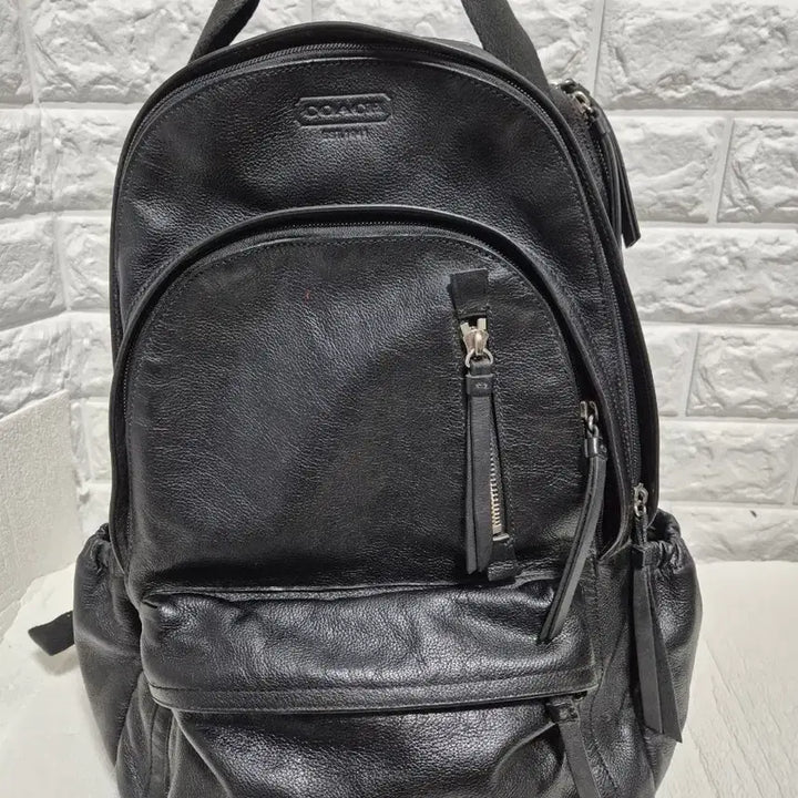 [BUNJANG] Coach Leather Backpack / 코치
