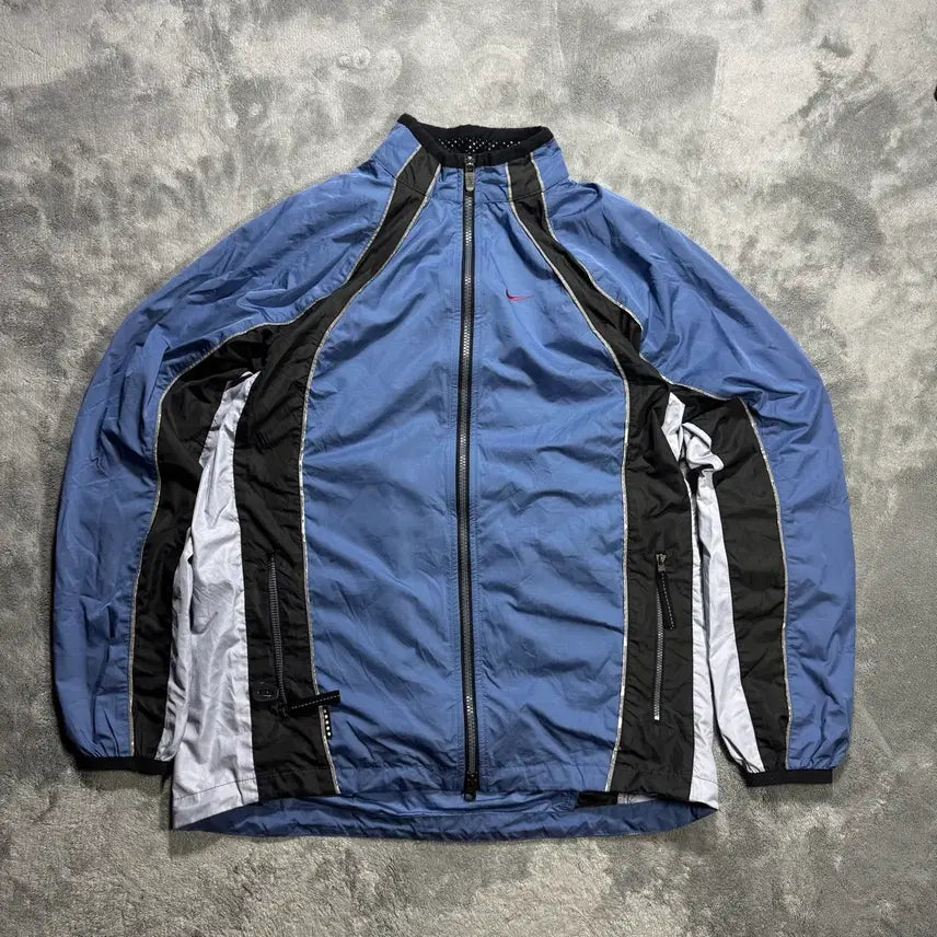 [BUNJANG] Nike Old School Color Block Windbreaker Jacket / 나이키 올드스쿨 배색 바람막이