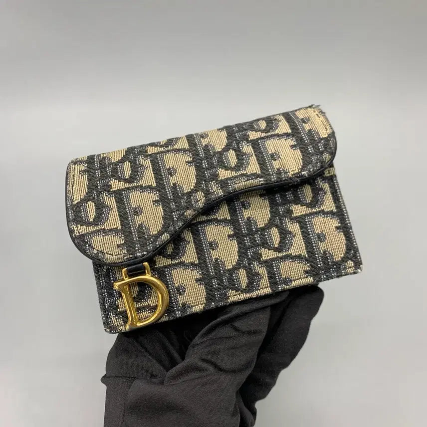 [BUNJANG] Dior Oblique Saddle Card Holder / 267001720 디올 오블리크 새들 카드지갑