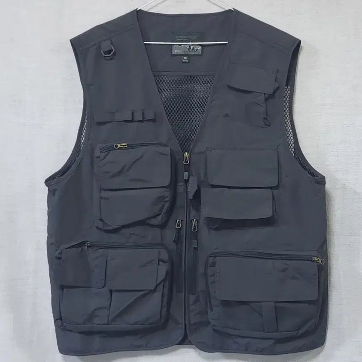 [BUNJANG] Multi-Pocket Mesh Vest - Gray, 3XL / 새상품) 12개 멀티포켓 여름 메쉬 조끼 그레이 낚시 등산 캠핑 오토바이