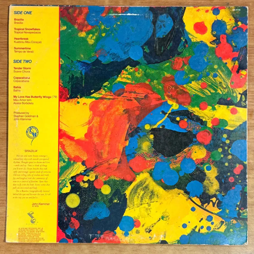 [BUNJANG] John Klemmer Brazilla LP / 미국 LP) John Klemmer - Brazilla