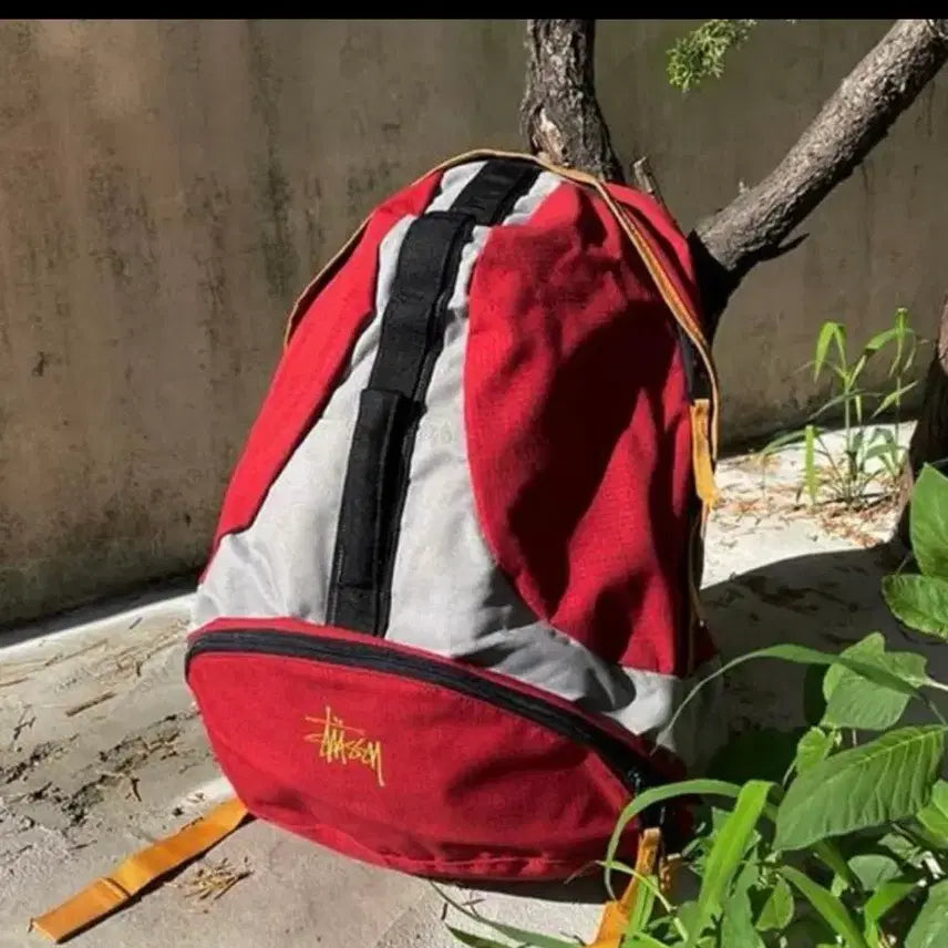 [BUNJANG] Stussy 90s Utility Red Backpack / 90s 올드 스투시 stussy 유틸리티 레드 백팩