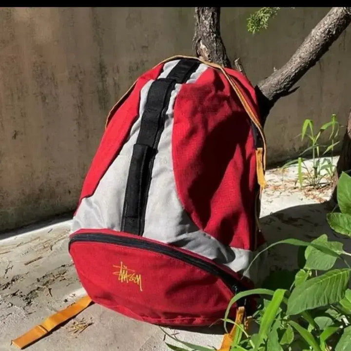 [BUNJANG] Stussy 90s Utility Red Backpack / 90s 올드 스투시 stussy 유틸리티 레드 백팩