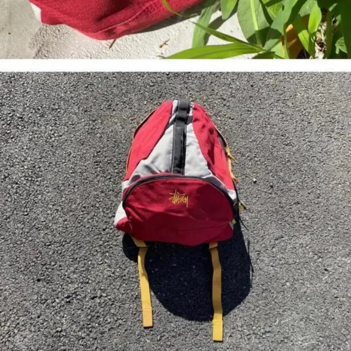 [BUNJANG] Stussy 90s Utility Red Backpack / 90s 올드 스투시 stussy 유틸리티 레드 백팩