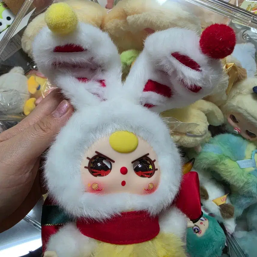 [BUNJANG] Baby Three Rabbit Ear Plush Doll / 베이비쓰리