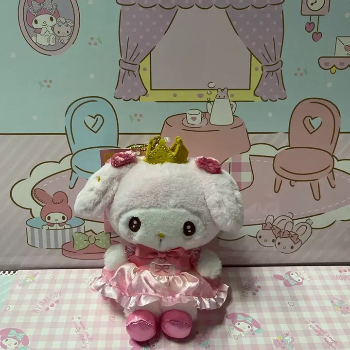 [BUNJANG] Sanrio My Melody Crown Mascot Doll / 왕관 마이멜로디 my no.1 favorite 마스코트 인형