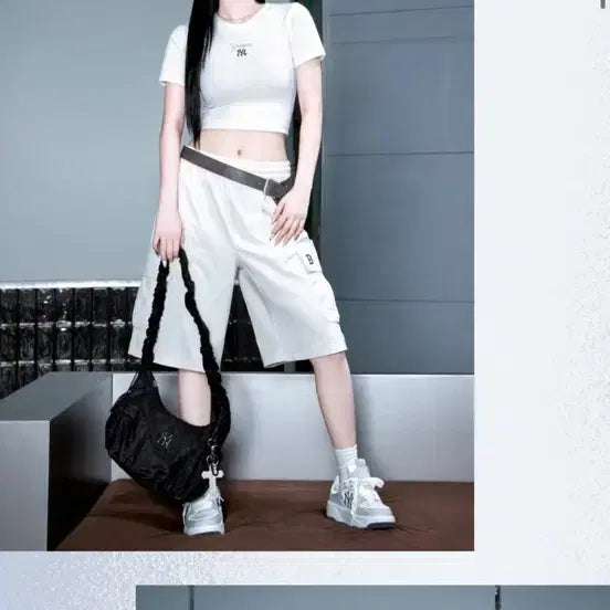 [BUNJANG] MLB Gorpcore Nylon Cargo Shorts / MLB 고프코어 나일론  카고 6부