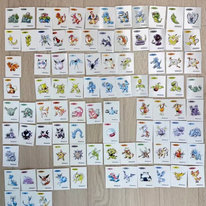 [BUNJANG] Pokemon 30th Anniversary Artwork "Tteubuseal" Sticker Collection / 포켓몬 신상 띠부씰 팝니다 각개 판매 최소5장 가능