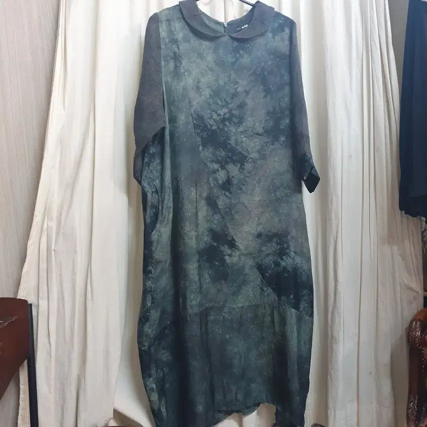 [BUNJANG] Rayon Blend Long Dress / 마,인견혼방원피스