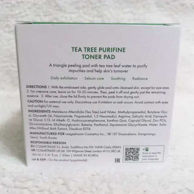 [BUNJANG] Dr. Oracle Tea Tree Purifying Toner Pad 160ml 60ea / 닥터슈라클 티트리 퓨리파인 토너 패드 160ml 60매