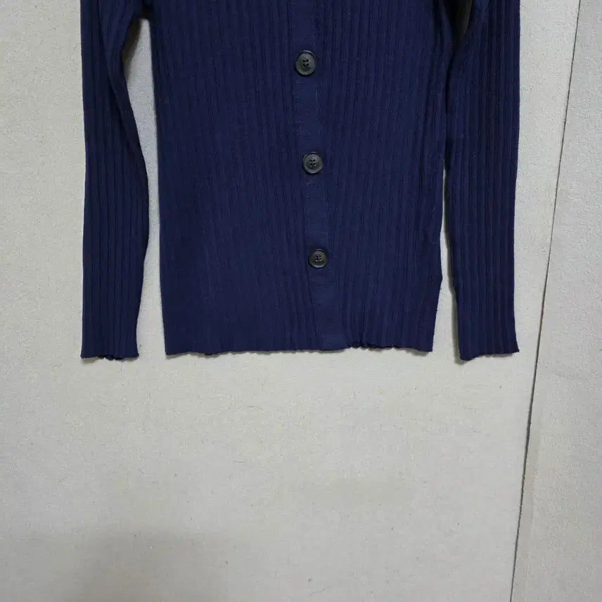 [BUNJANG] It Michaa V-Neck Ribbed Knit Navy / 잇미샤 브이넥 골지 니트 55  n5204