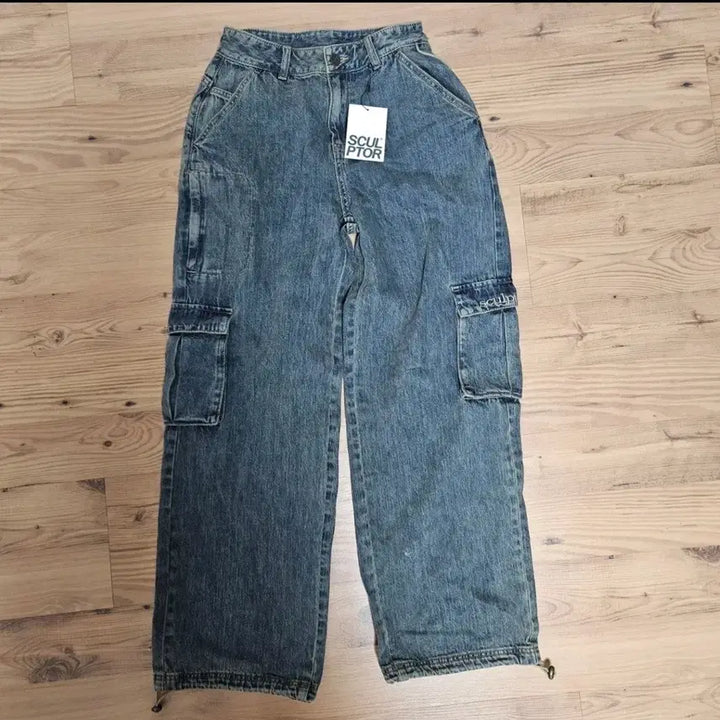[BUNJANG] Sculptor Denim Cargo Pants / 스컬프터 데님 카고팬츠S(새상품/택포)