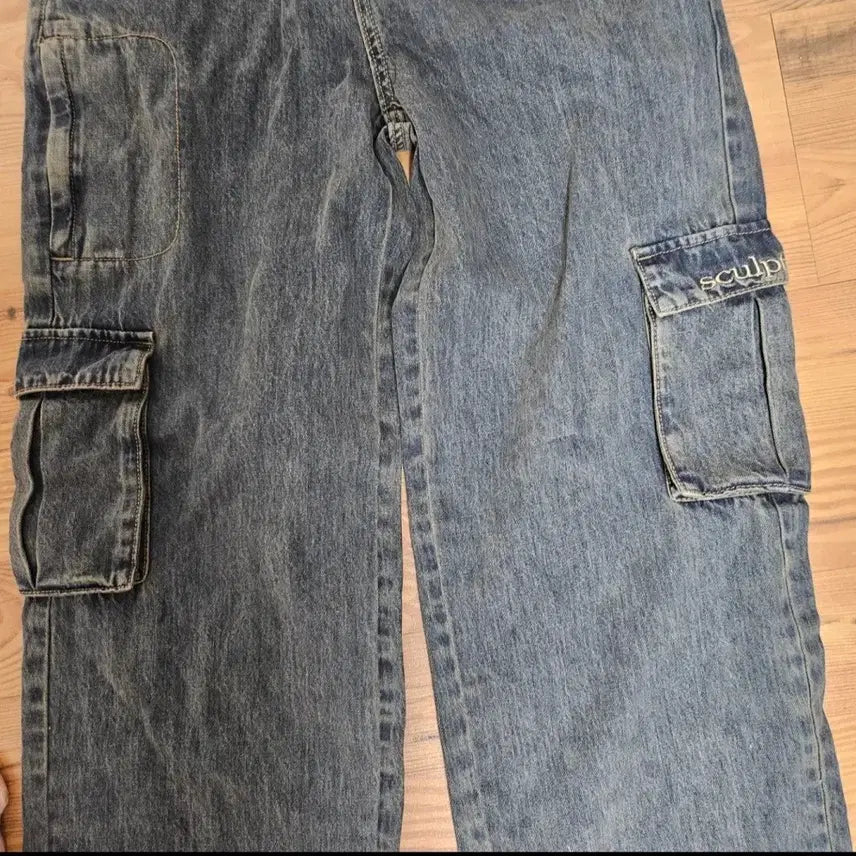 [BUNJANG] Sculptor Denim Cargo Pants / 스컬프터 데님 카고팬츠S(새상품/택포)