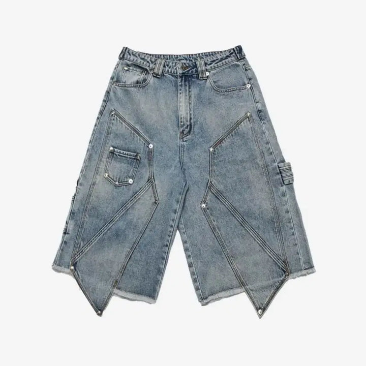 [BUNJANG] Double Knee Bermuda Pants / 포스센스티브 워싱 더블니 버뮤다 팬츠
