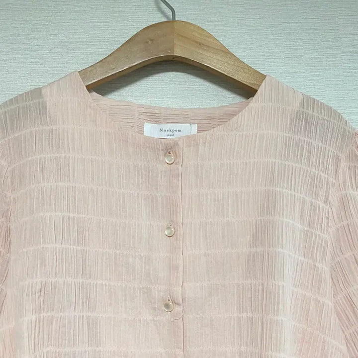 [BUNJANG] Blackform Indie Pink Short Sleeve Blouse / 블랙폼 인디핑크 러블리 반팔 블라우스