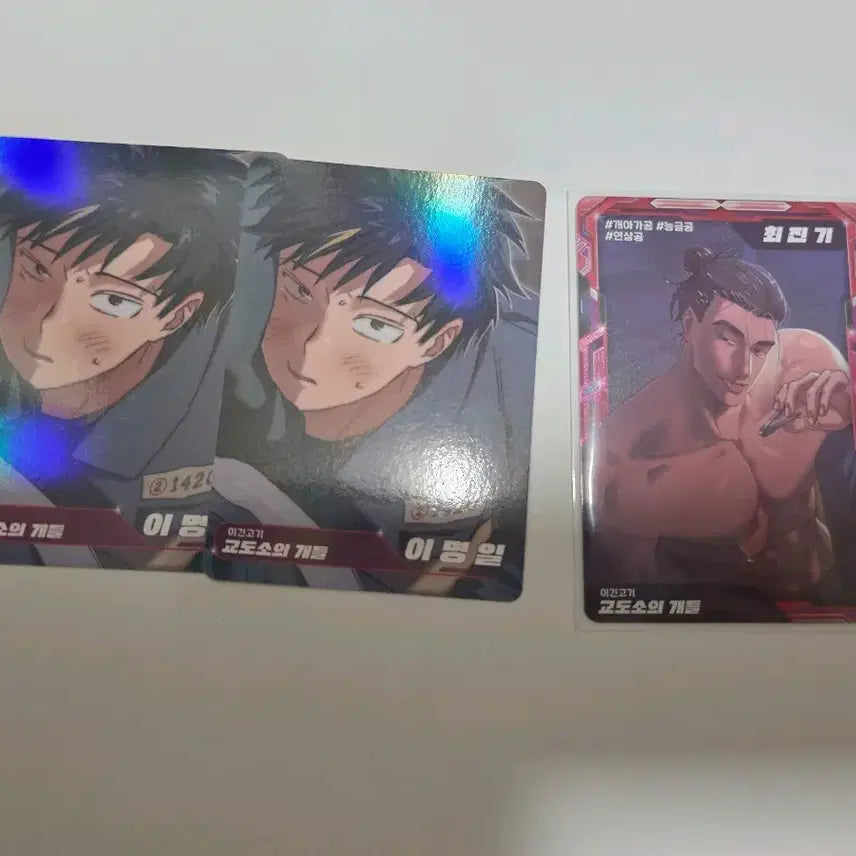 [BUNJANG] The Kennel Club Resin Trading Photocard Bundle Set / 교도소의개들 레진 트레이딩 포토카드 3장 일괄