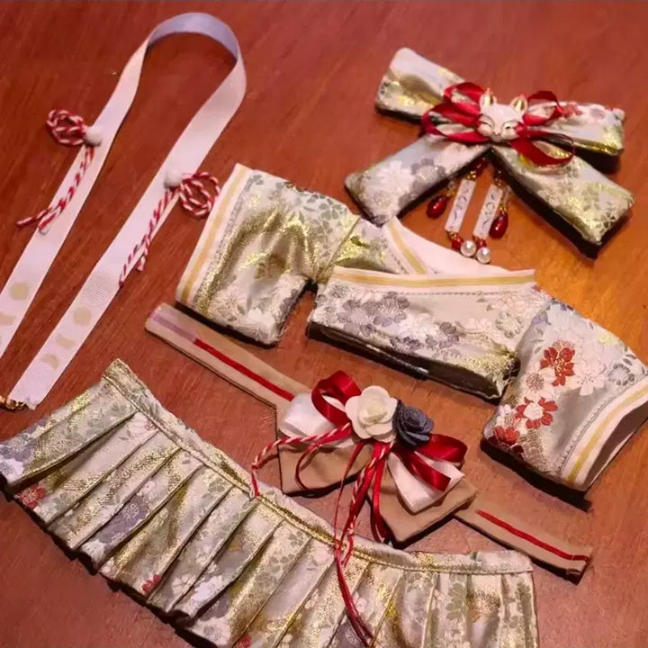 [BUNJANG] 20cm Doll Clothes Fox Kimono / 20cm 솜인형 옷 여우 기모노