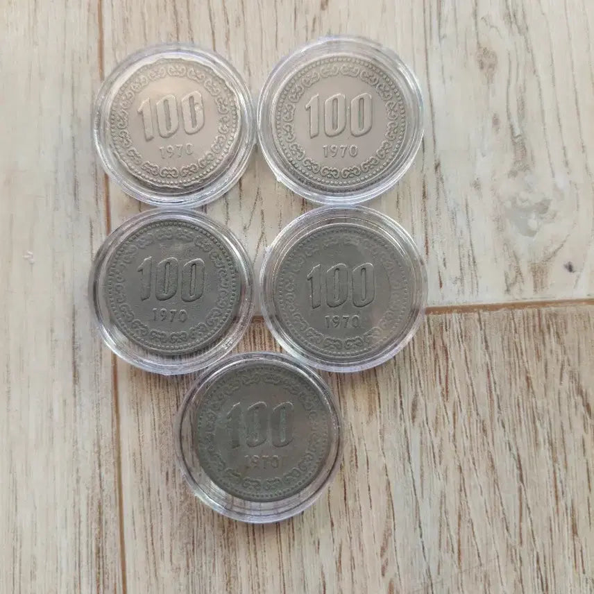 [BUNJANG] 1970 100 Won Coin (5 Pieces) / 1970년 100원 주화 3개