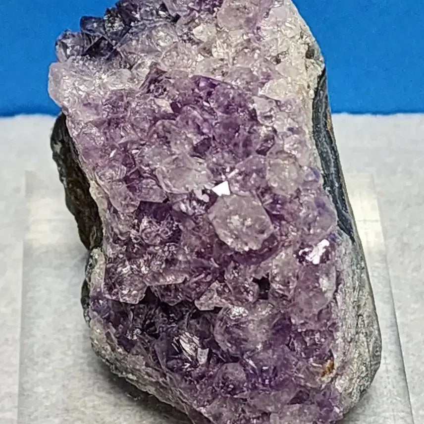 [BUNJANG] Natural Amethyst Geode Cluster with Stand / 천연 자수정 원석 클러스터+받침대